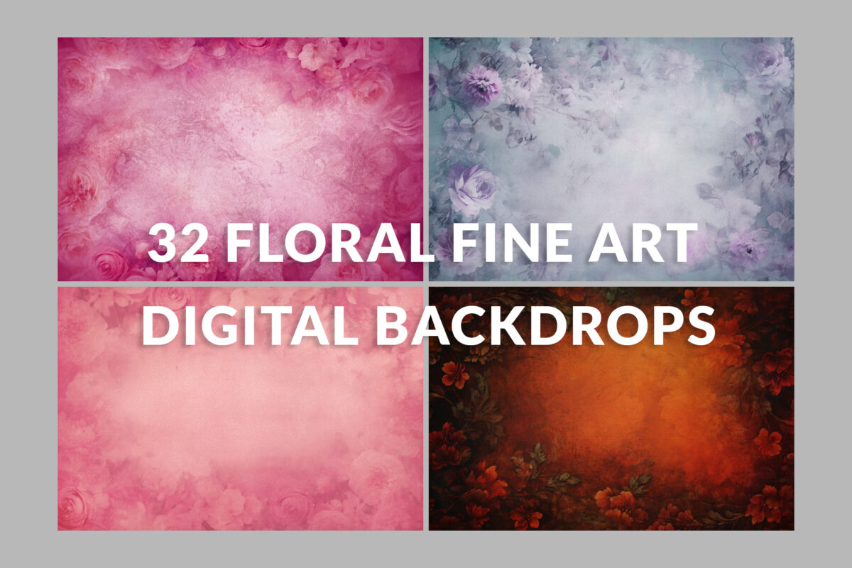 32 Floral Fine Art Portrait Texture Gogivo