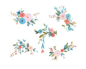 Free Watercolor Flower Clipart-PNG | Gogivo