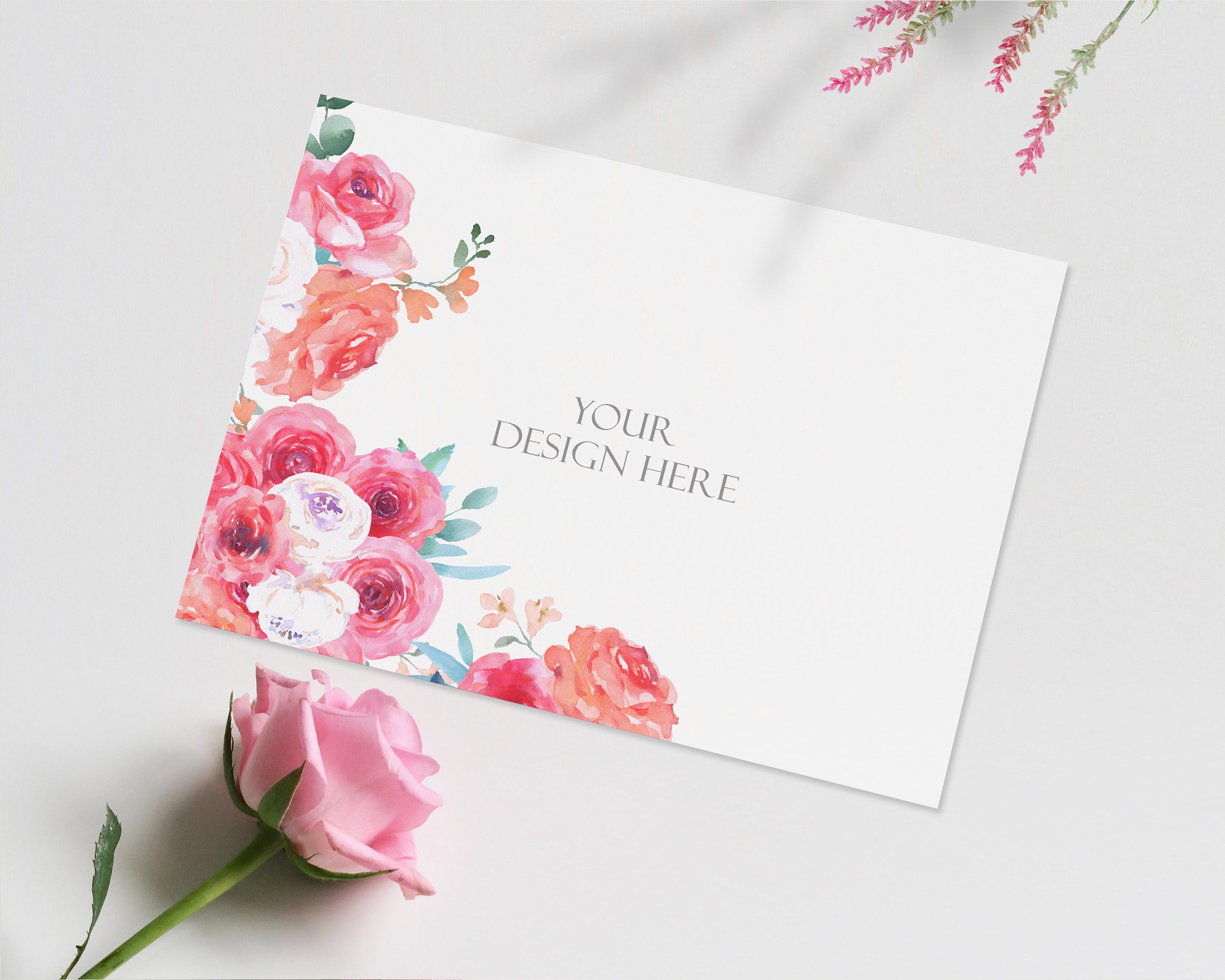 Free Greeting Card Mockup Gogivo