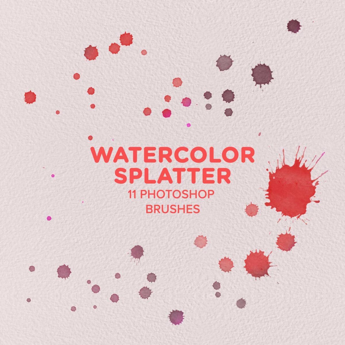 Free Watercolor Splatter Brushes