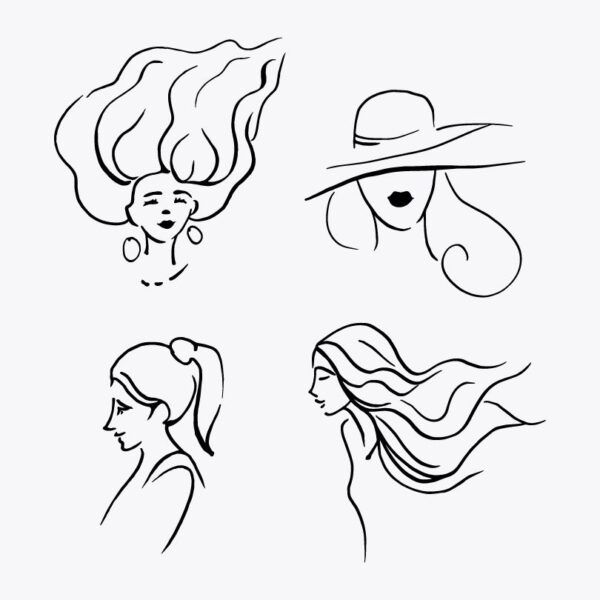 Drawing Silhouette Woman Graphics, Silhouette, white, face png | PNGEgg