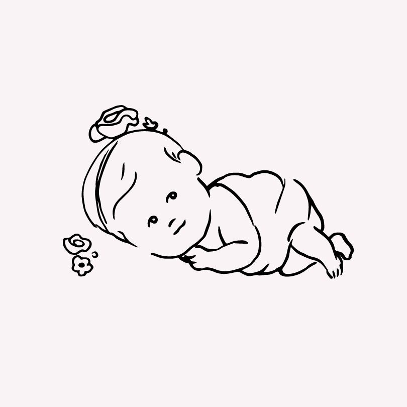 Free Newborn Baby illustration  Gogivo