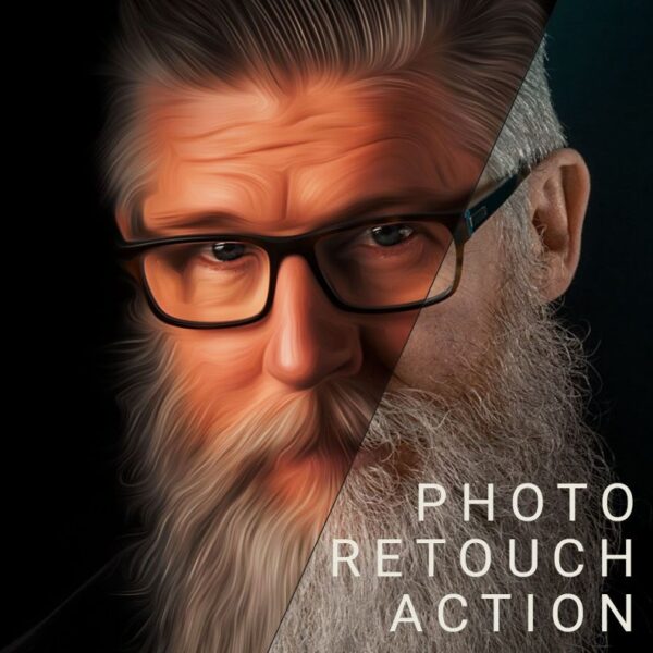 Photo retouch Photoshop action