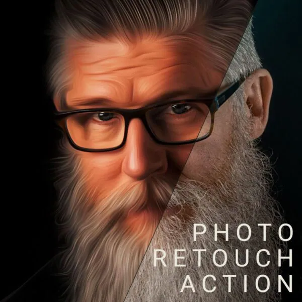 Photo retouch Photoshop action