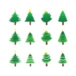 Free 12 Christmas Tree SVG Clipart | Christmas Tree Silhouettes