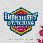 Embroidery Stitching Photoshop Action