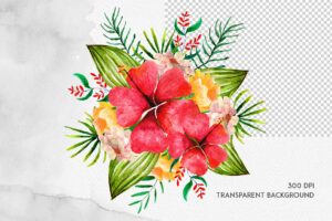 Watercolor Floral Clipart