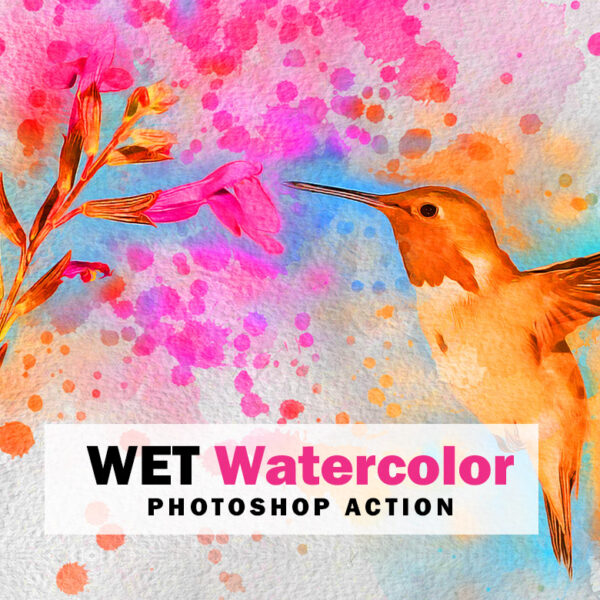 Wet Watercolor Photoshop Action