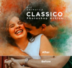 Free Watercolor Gif Animated Photoshop Action - Classico