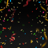 Free confetti overlay PNG