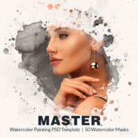 Master Watercolor Painting Effect 50 Watercolor Masks