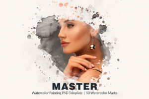 Master Watercolor Painting Effect 50 Watercolor Masks