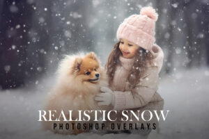 Realistic Snow Photoshop overlays