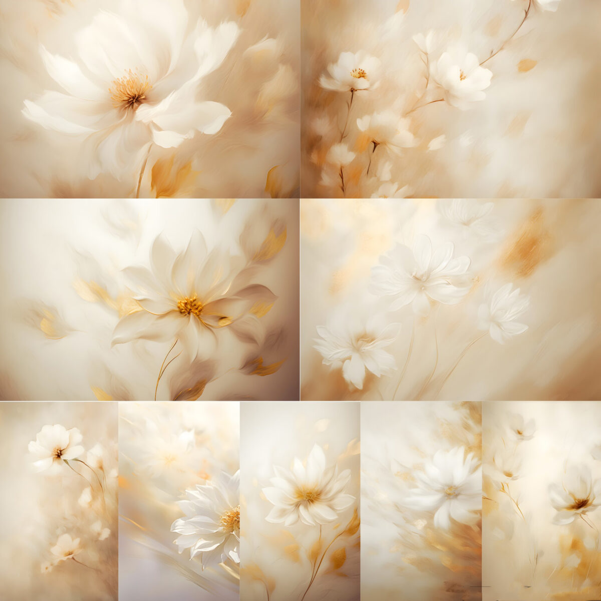 Golden beige floral fine art texture digital backdrop. These backdrops are perfect for wedding photography, maternity photoshoots and could be used as a studio backdrop