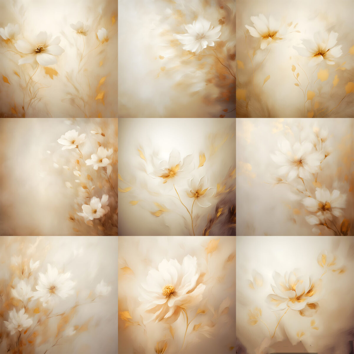 Golden beige floral fine art texture digital backdrop. These backdrops are perfect for wedding photography, maternity photoshoots and could be used as a studio backdrop