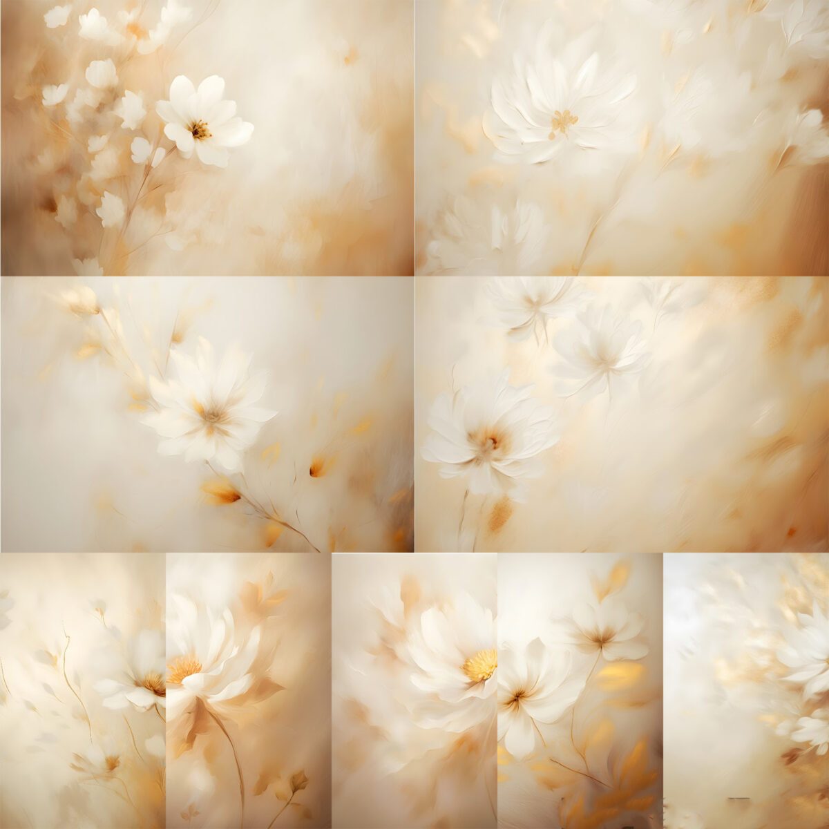 Golden beige floral fine art texture digital backdrop. These backdrops are perfect for wedding photography, maternity photoshoots and could be used as a studio backdrop