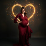 Valentine PNG overlays Glowing Heart backdrop overlays Maternity digital backdrop Valentines composite Photoshop overlay digital background