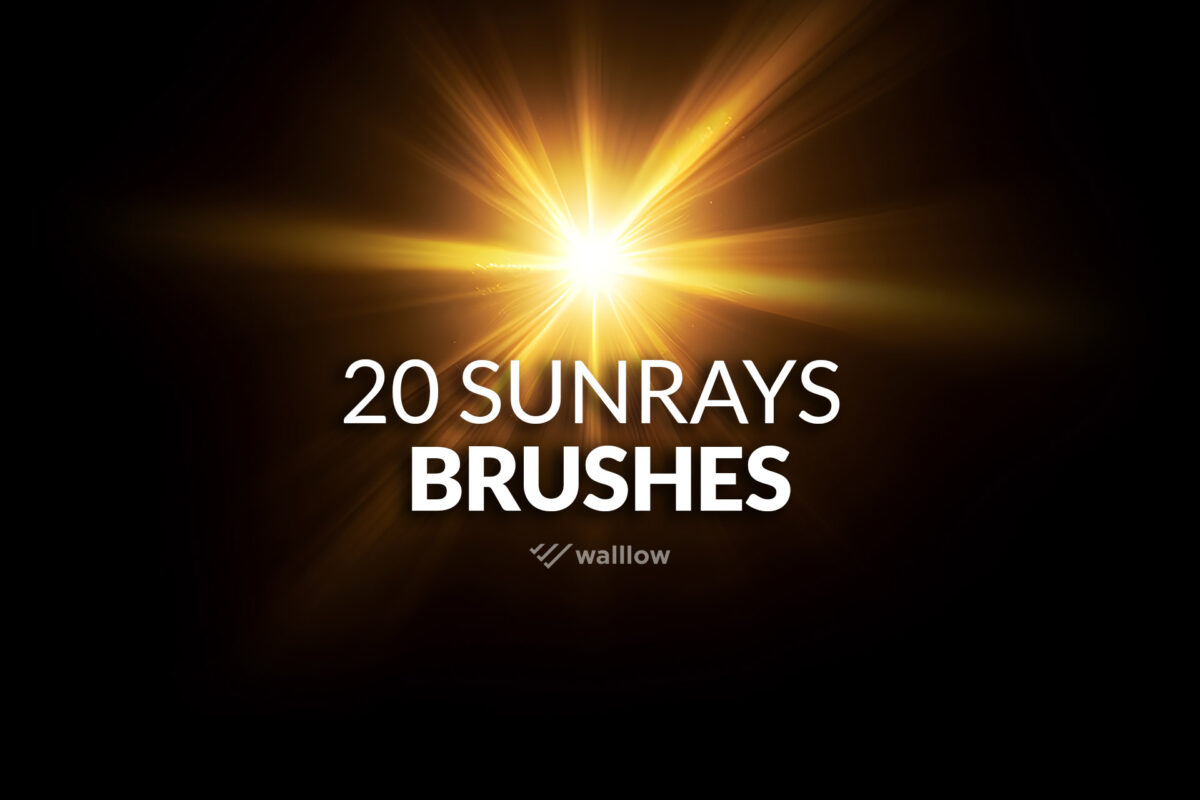 Photoshop sun rays and sunlight brushes