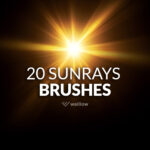 Photoshop sun rays and sunlight brushes