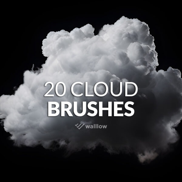 realistic clouds photoshop brushes