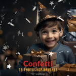 35 Confetti Photoshop brushes