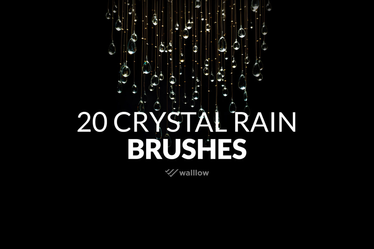 crystal rain photoshop brushes