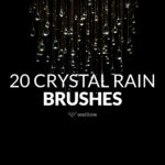 crystal rain photoshop brushes