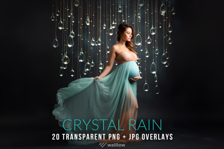 Crystal rainfall overlays PNG Maternity digital backdrop overlays Photoshop fine art texture studio digital background for Maternity photos