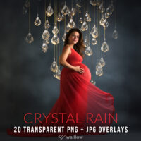 Crystal rainfall overlays PNG Maternity digital backdrop overlays Photoshop fine art texture studio digital background for Maternity photos