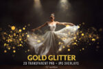 Glitter overlays Photoshop Transparent PNG, Realistic glitter overlay, Gold glitter bokeh Sparkle JPG overlay, gold dust, Photo Editing