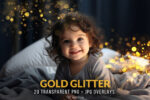 Glitter overlays Photoshop Transparent PNG, Realistic glitter overlay, Gold glitter bokeh Sparkle JPG overlay, gold dust, Photo Editing