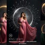 40 Ring light maternity digital backdrop overlays