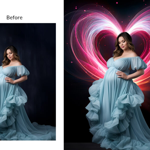 Valentine PNG Overlay Photoshop Backdrops Valentines Heart Overlays Digital Maternity Backdrop overlay Valentines Heart composite Background