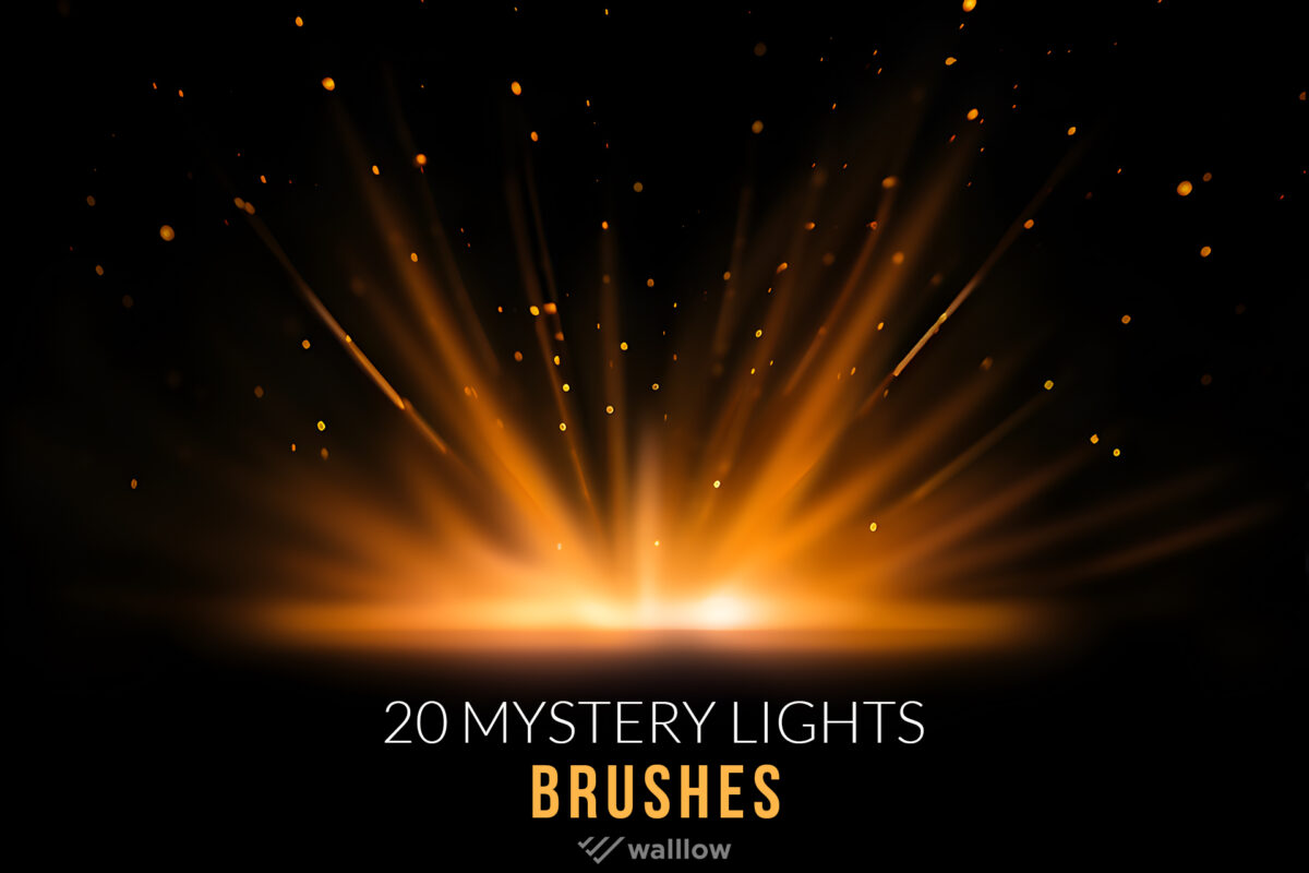 Mystery glow light photoshop brushes