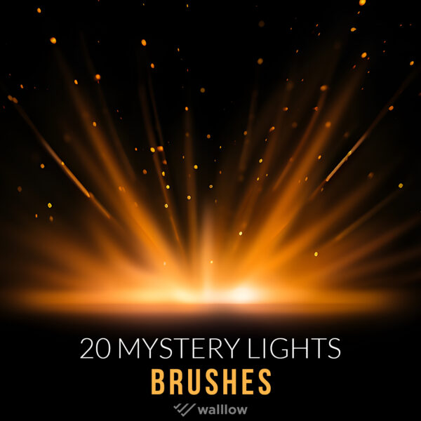 Mystery glow light photoshop brushes