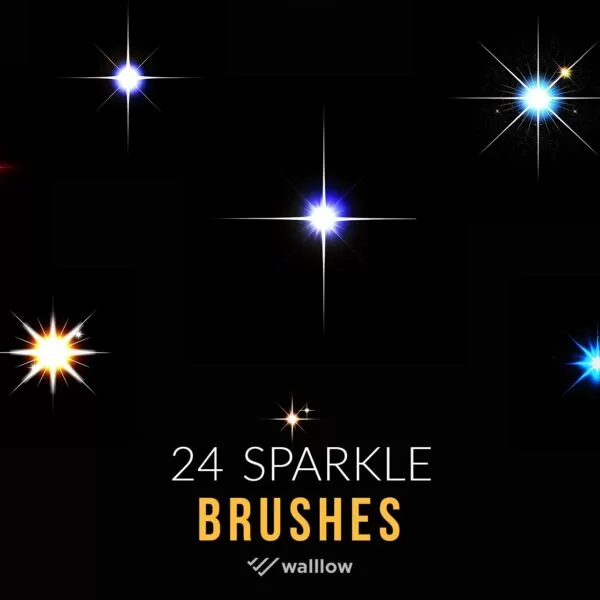 sparkle photoshop brushes, twinkle photoshop brushes, light flare photoshop brushes, lantern light brushes, head light brushes