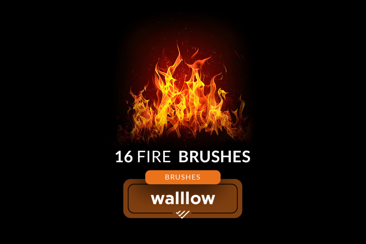 Fire Brushes for photo editing, Realistic fire Photoshop brushes, Digital fire brushes, Fire effect brushes, flame Photoshop brushes