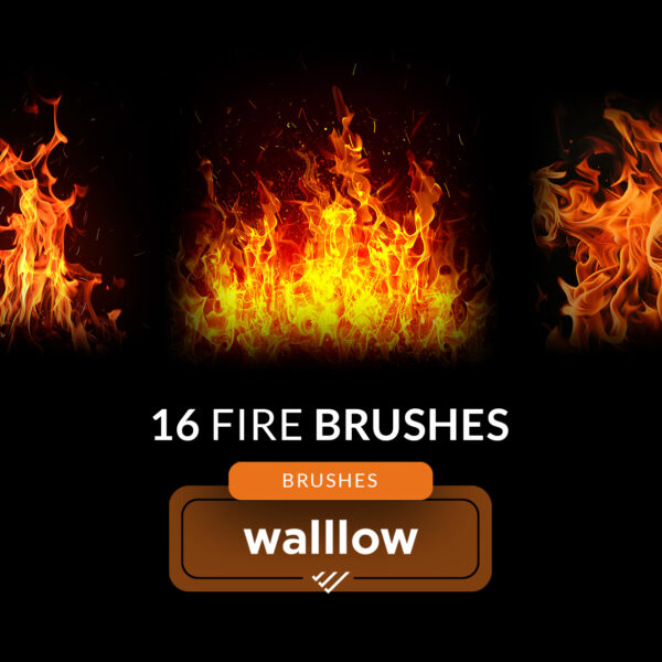 Fire Brushes for photo editing, Realistic fire Photoshop brushes, Digital fire brushes, Fire effect brushes, flame Photoshop brushes