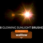Glowing sun photoshop brushes, sunlight photoshop brushes, sunlight brush, digital brushes, natural light brushes, light flare brushes