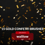 15 Confetti photoshop brushes
