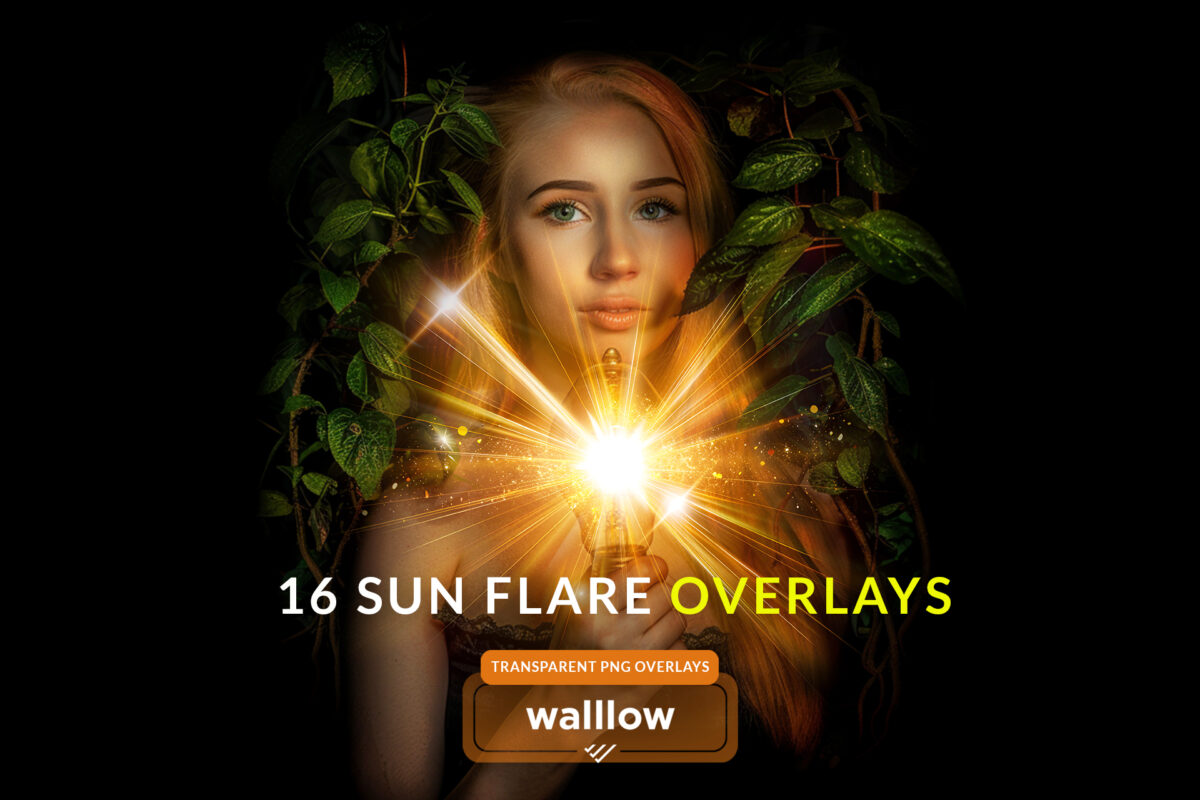 16 Magical sun flares transparent PNG overlays | Gogivo