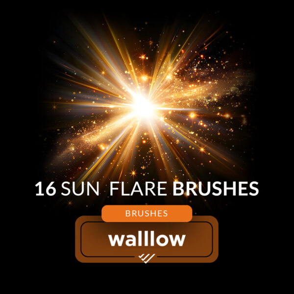 Magical sun flare photoshop brushes, sun light brushes, light flare digital brush, sunlight brush, lens flare, magic light, lantern light brushes
