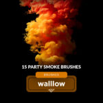 Smoke Photoshop brushes: 15 Realistic Smoke Digital Textures