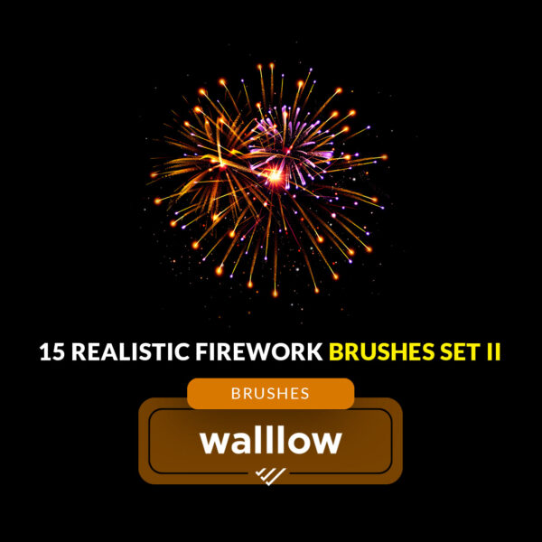 "Realistic Firework Brushes: Photoshop Fireworks Brush Set for 4th of July, Independence Day, Engagement, Parties, New Year, Christmas, Wedding"