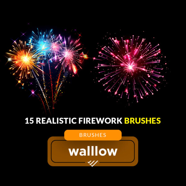 realistic firework brushes