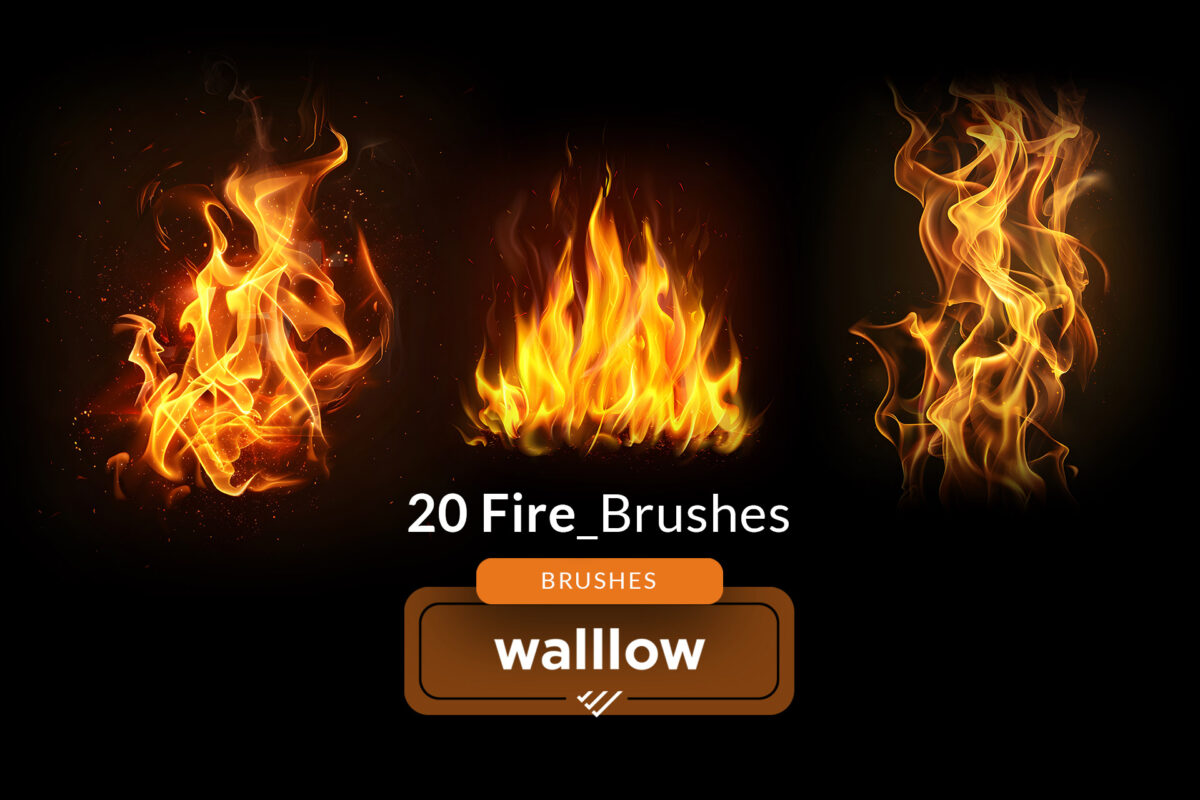 fire and flames photoshop brushes