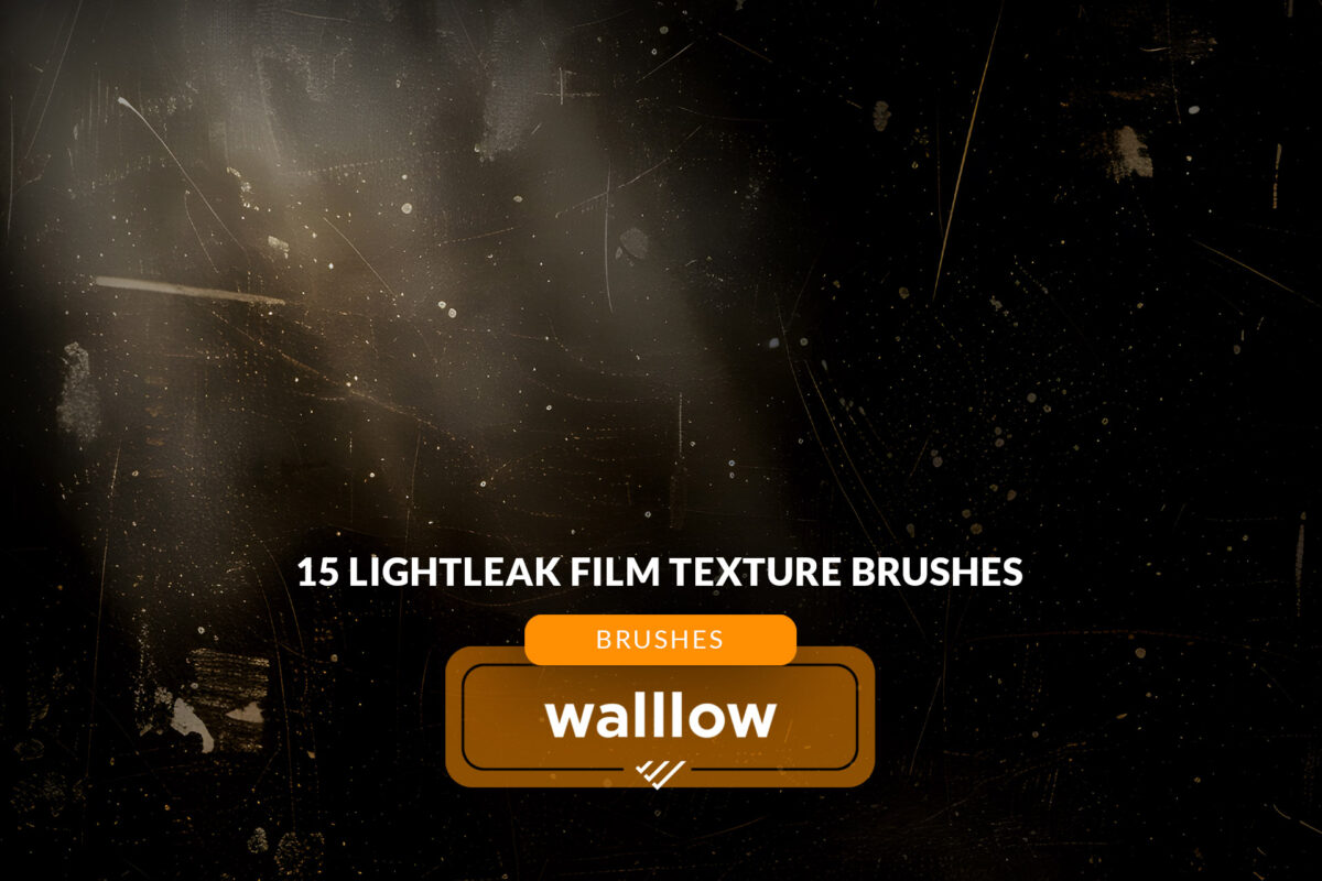 Light leaks film texture photoshop brushes