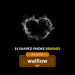 Smoke photoshop brushes : 15 Creative shapes using smoke