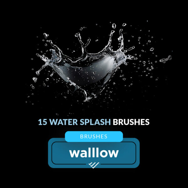 water splash photoshop brushes