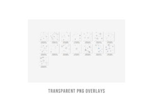 Realistic snow and snowflakes transparent png photo overlays